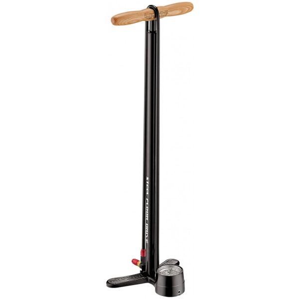 Lezyne STEEL FLOOR DRIVE TALL - BLACK BLK/HI GLOSS