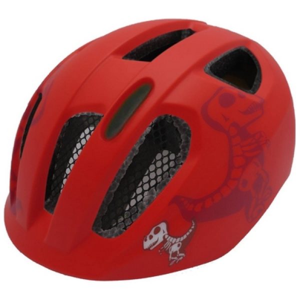 Helm Inmold Kids Nova Rood M 54-58cm + LED-achterlicht