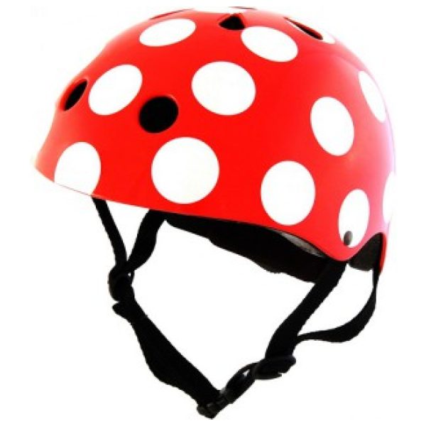 Kiddimoto Helm Red Dotty