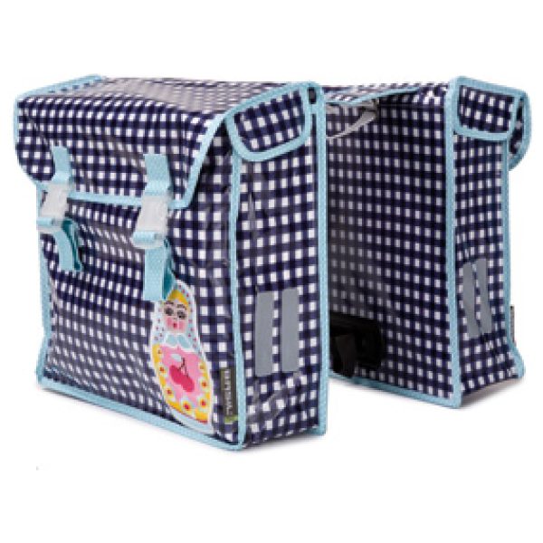 Basil dubb tas Baboushka bl Blauw / Wit