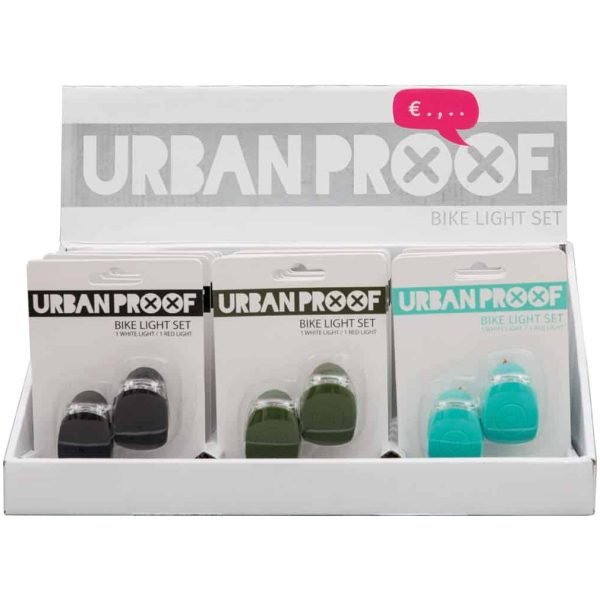 Urban UP Lampen Display 15 Set, schwarz, mint, khaki Sortie