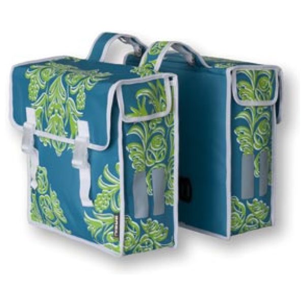 Basil TAS DUBBEL 35L BLOSSOM PETROL Blauw / Groen