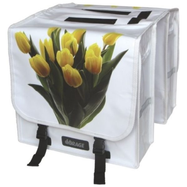 Mirage dubb tas tulpen bisonyl Wit / Groen / Geel