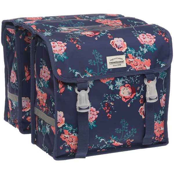 New Looxs TAS FIORI MIDI DUBBEL ELLA BLUE BLAUW