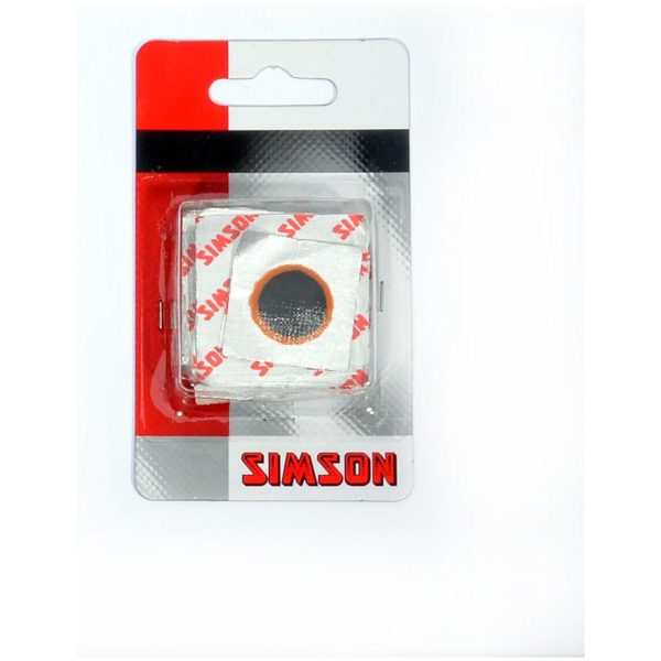 Simson Binnenbandpleisters 16mm (8 Stuks) 020520 Zwart-rood