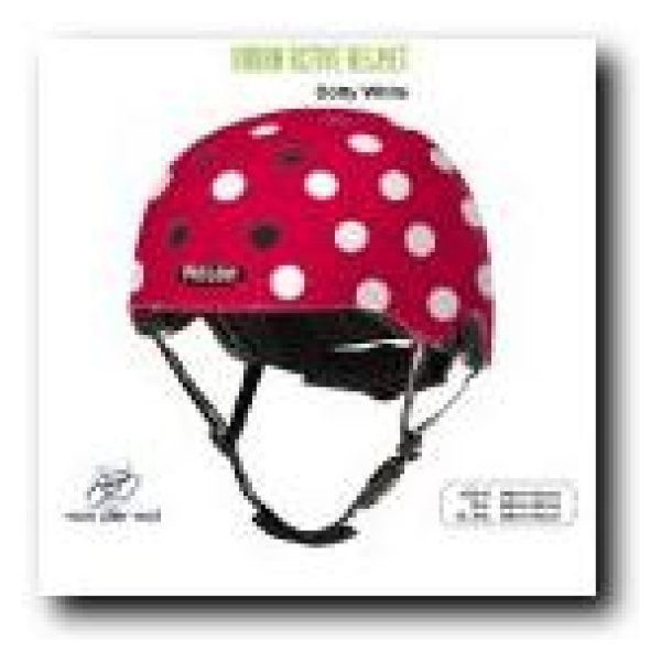 Melon Helm Dotty White XL-2XL (58-63cm) rood Dotty White Matt - Afbeelding 3