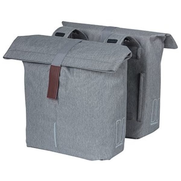 Basil TAS BAS CITY DUBBEL 28-32L Grey Melee