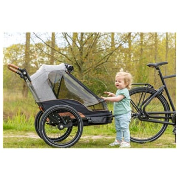 Bobike trailer 2 in 1 Zwart