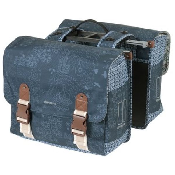 Basil TAS BAS BOHEME DUBBEL MIK INDIGO BLUE 35L BLAUW