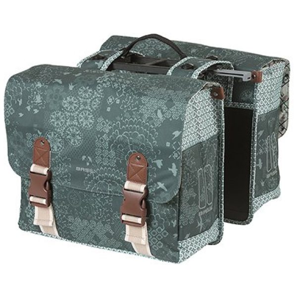 Basil TAS BAS BOHEME DUBBEL MIK FOREST GREEN 35L GROEN