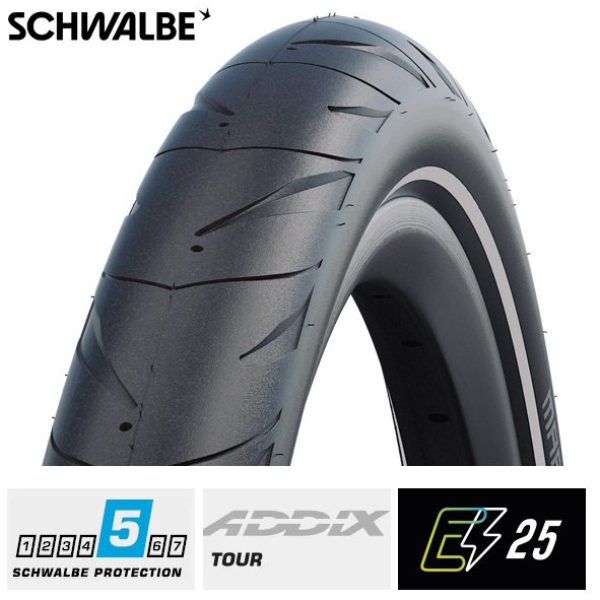 Schwalbe btb Marathon Supreme 26 x 1.60 zw vouw re BLACK